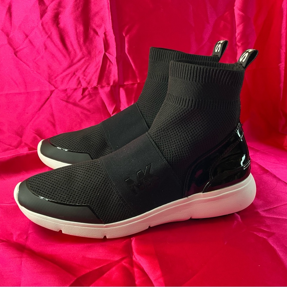 Michael Kors Black hi top ,and White sneakers 7.5